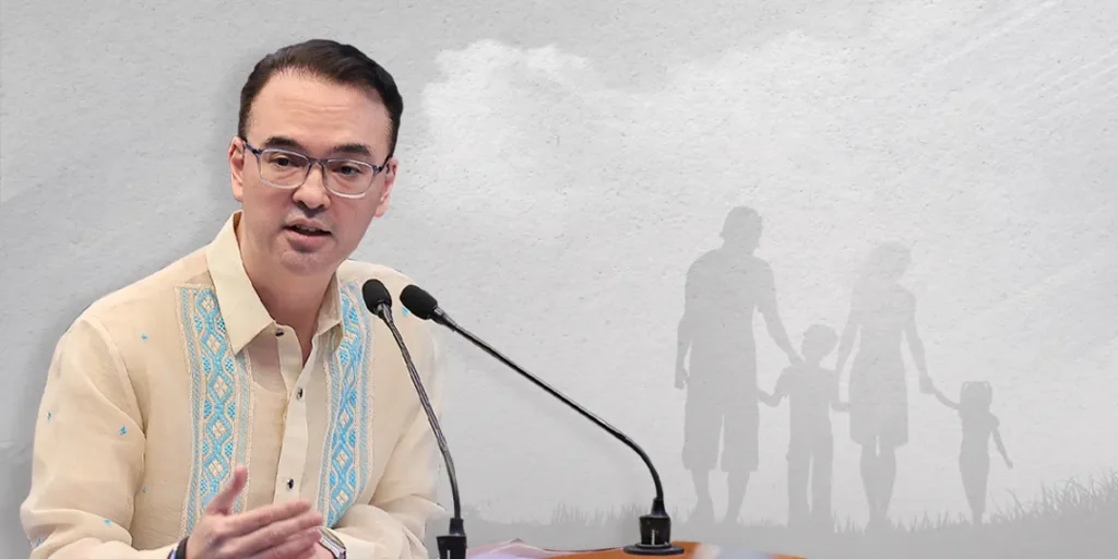 Senator Alan Peter Cayetano on Friday called for comprehensive and simultaneous discussions on legalizing divorce, annulment, and strengthening marriages to ensure a balanced approach that addresses marital challenges in the country. In a media interview on June 21, 2024, Cayetano emphasized the importance of the family as the cornerstone of the nation. “We have to talk about strengthening marriages, together with the talks about divorce and annulment. Dapat sabay-sabay na pagusapan ‘yan kasi nga ang pamilya pa rin ang pinaka-fundamental na unit ng ating bansa,” he said. House Bill No. 9349, titled “An Act Reinstituting Absolute Divorce as an Alternative Mode for the Dissolution of Marriage,” recently passed its third reading and has now been transmitted to the Senate for further deliberation. Recognizing the reality of “impossible marriages” where abuse or other irreconcilable issues make continuing the union untenable, Cayetano highlighted the necessity of discussing these topics collectively. “There are impossible marriages, [tulad nu’ng] mga naaabuso y’ung isang spouse. But kung paguusapan natin na hiwa-hiwalay ang divorce, annulment, at strengthening the family, hindi tayo magkakaintindihan,” he said. Advocating for a unified approach, Cayetano expressed hope of achieving a consensus on these issues and finding the best solutions. “How do you deal with those who are being abused? Do you do it by annulment or do you do it by divorce? If we talk about it nang sabay-sabay, tingin ko magkakaroon tayo ng consensus,” he said. “Lahat ng problemang iyan ay mayroong solusyon,” he added.