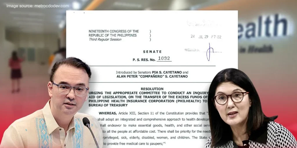 Senators Alan and Pia call for probe into PhilHealth fund transfers