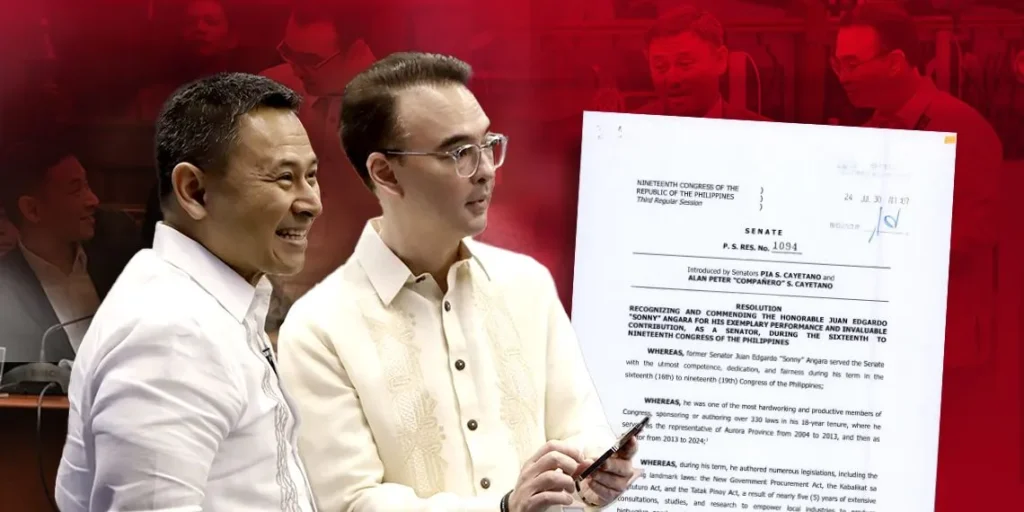 Senators Alan and Pia honor Angara for distinguished legislative service